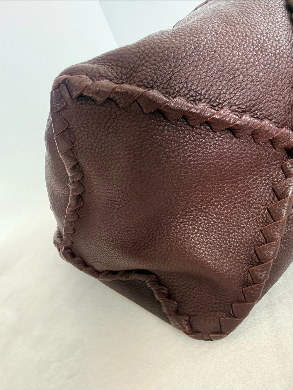 Bottega Veneta Intrecciato Cervo Leather Hobo Shoulder Bag - Burgundy